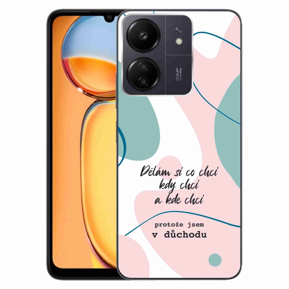 Gelový kryt mmCase na Xiaomi Poco C65/Redmi 13C - vtipný text 10 bílé pozadí