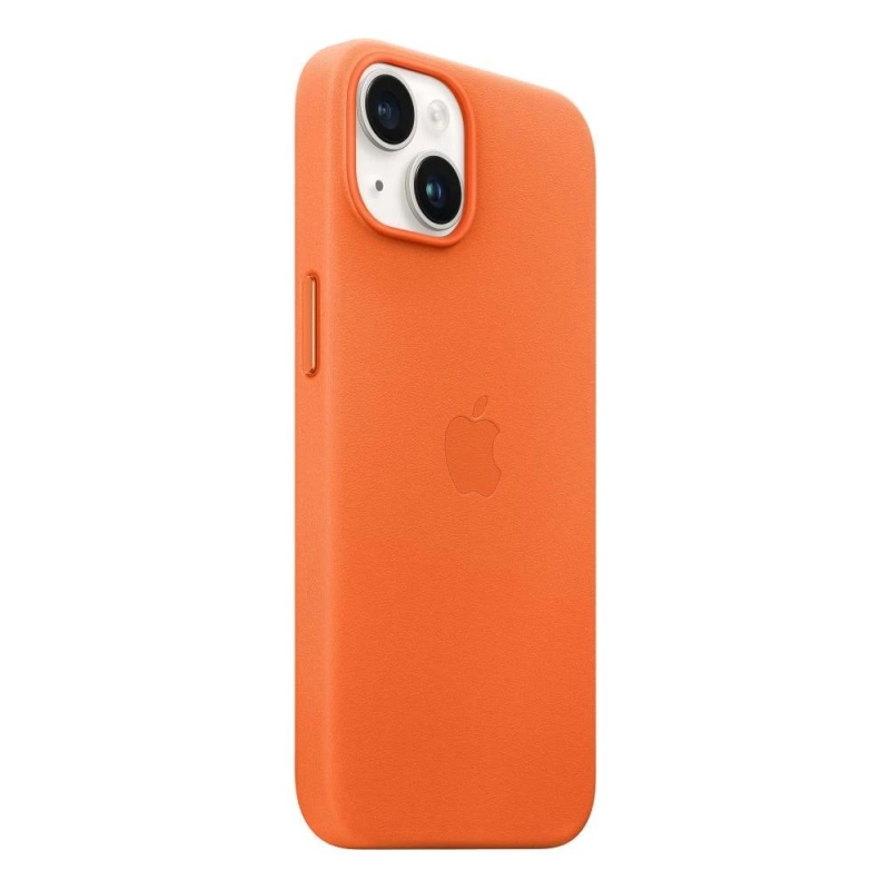 MPP83ZM/A Apple Kožený Kryt vč. MagSafe pro iPhone 14 Orange