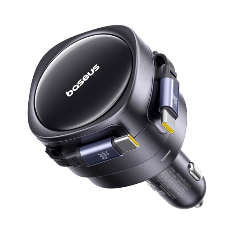 Baseus Enjoyment Max Nabíječka do Auta USB-C/USB-C 60W Cosmic Black