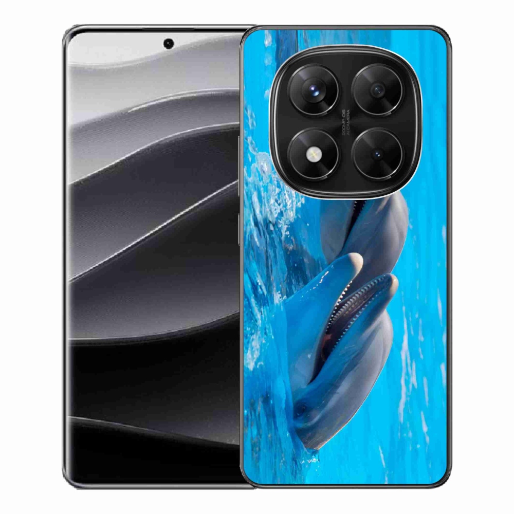 Gelový kryt mmCase na Xiaomi Redmi Note 14 Pro 5G/Poco X7 5G - delfíni