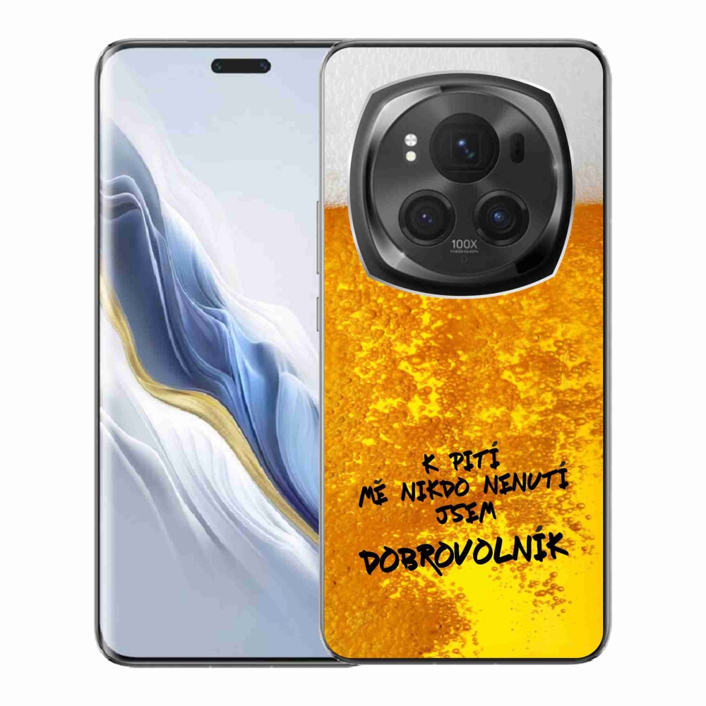 Gelový kryt mmCase na Honor Magic 6 Pro 5G - pivní motiv 4