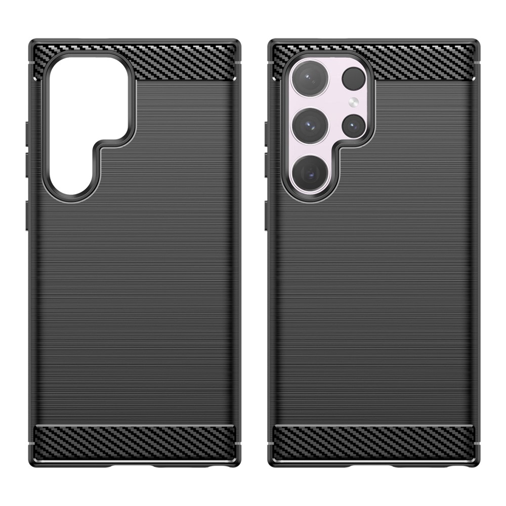 Carbon odolný gelový obal na Samsung Galaxy S24 Ultra - černý
