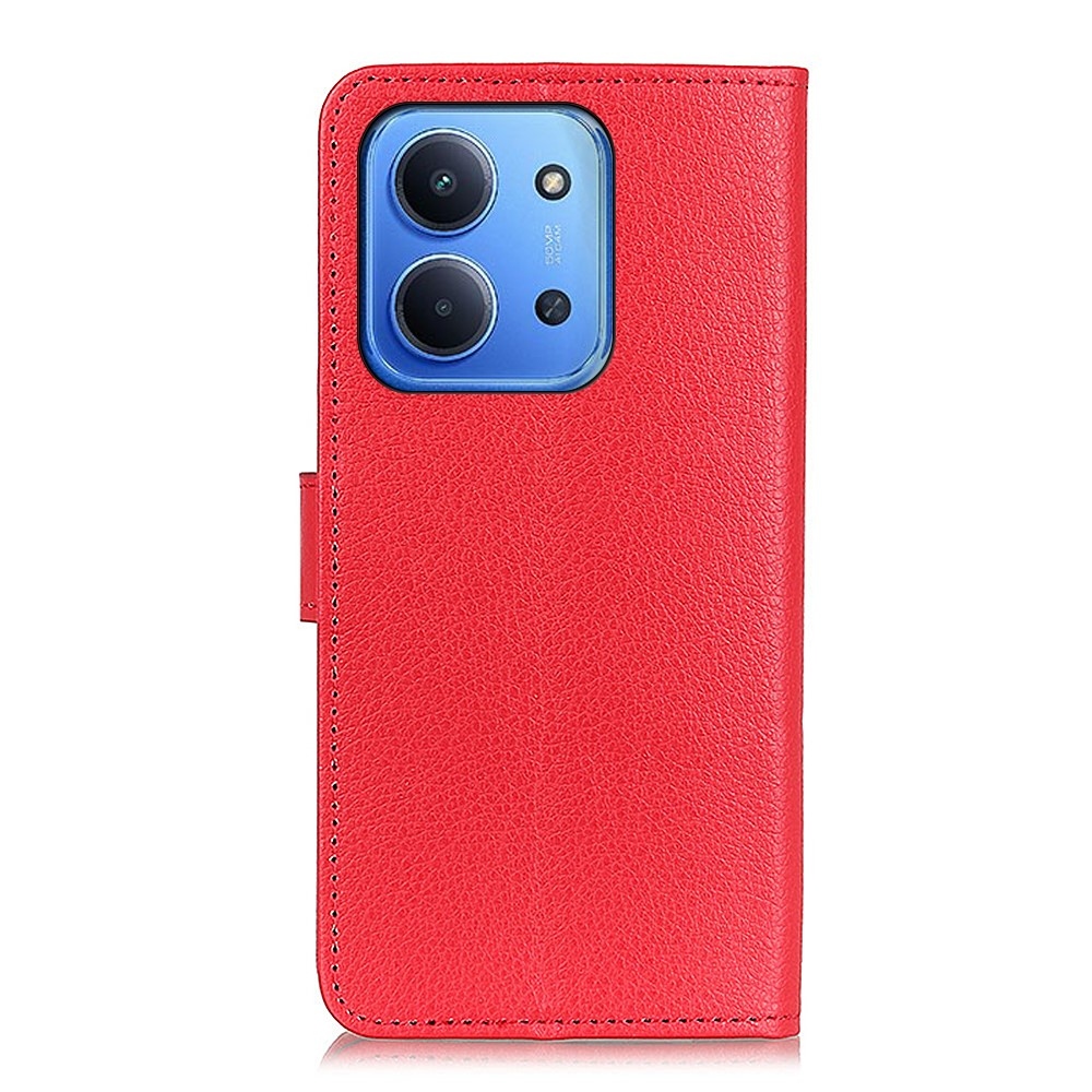 Litchie knížkové pouzdro na Xiaomi Redmi 15C 4G/5G (173mm) - červené