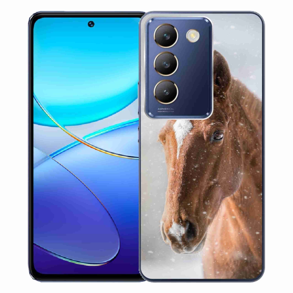 Gelový kryt mmCase na Vivo V40 SE 4G/5G - hnědý kůň 2