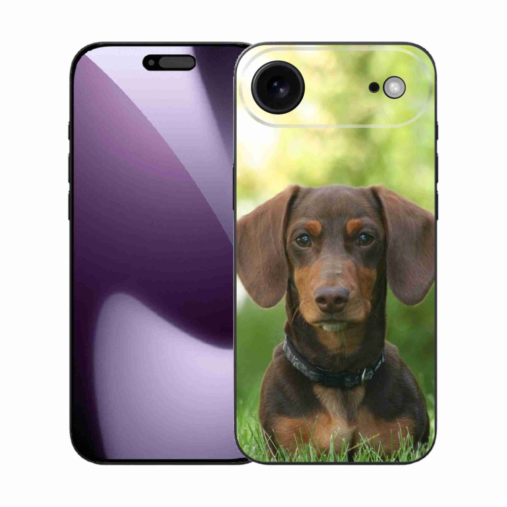 Gelový kryt mmCase na iPhone 17 Air - hnědý jezevčík