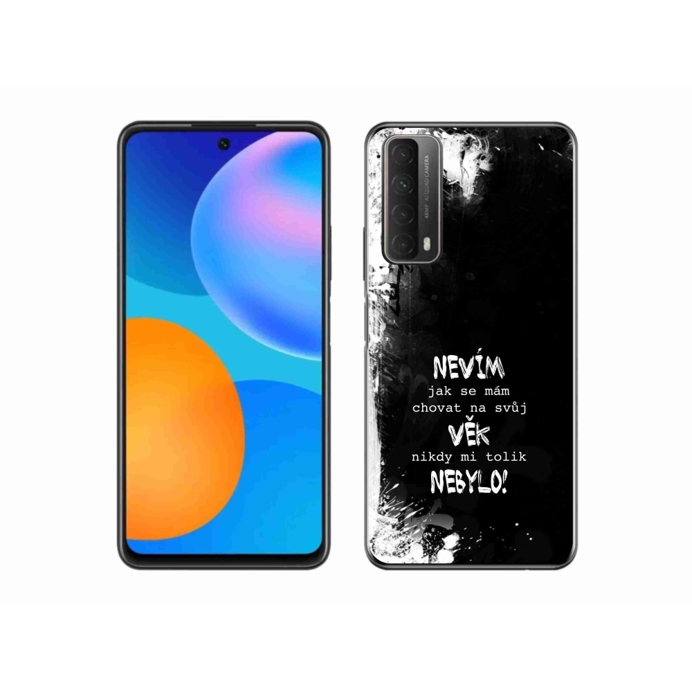 Gelový kryt mmCase na Huawei P Smart (2021) - vtipný text 14 černé pozadí