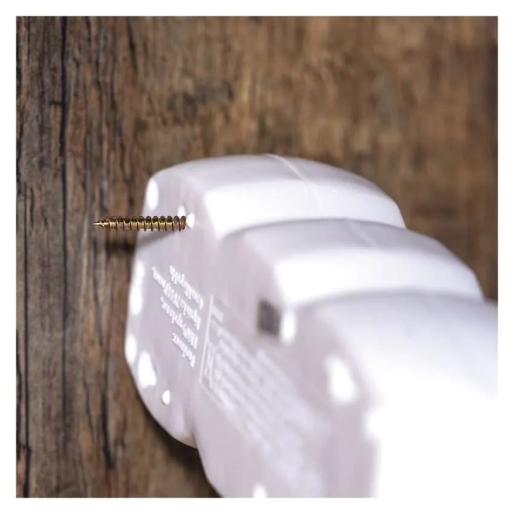 Prodlužovací kabel 2 m / 3 zásuvky / s vypínačem / bílý / PVC / 1 mm2