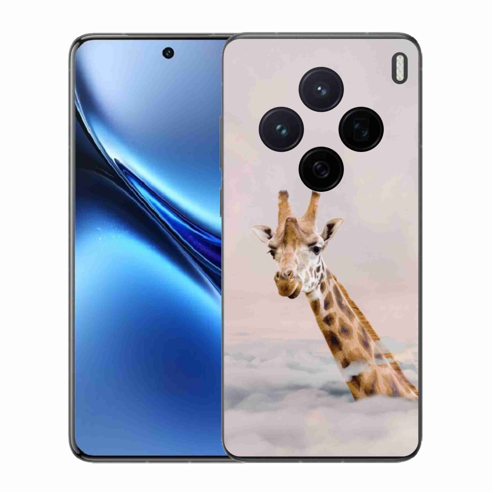 Gelový kryt mmCase na Vivo X200 5G - žirafa v oblacích