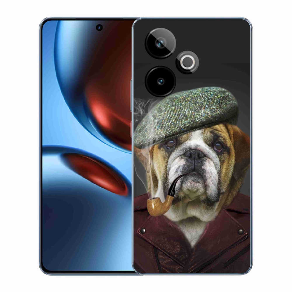 Gelový kryt mmCase na Realme GT 7 5G/GT 7T 5G - pes s fajfkou