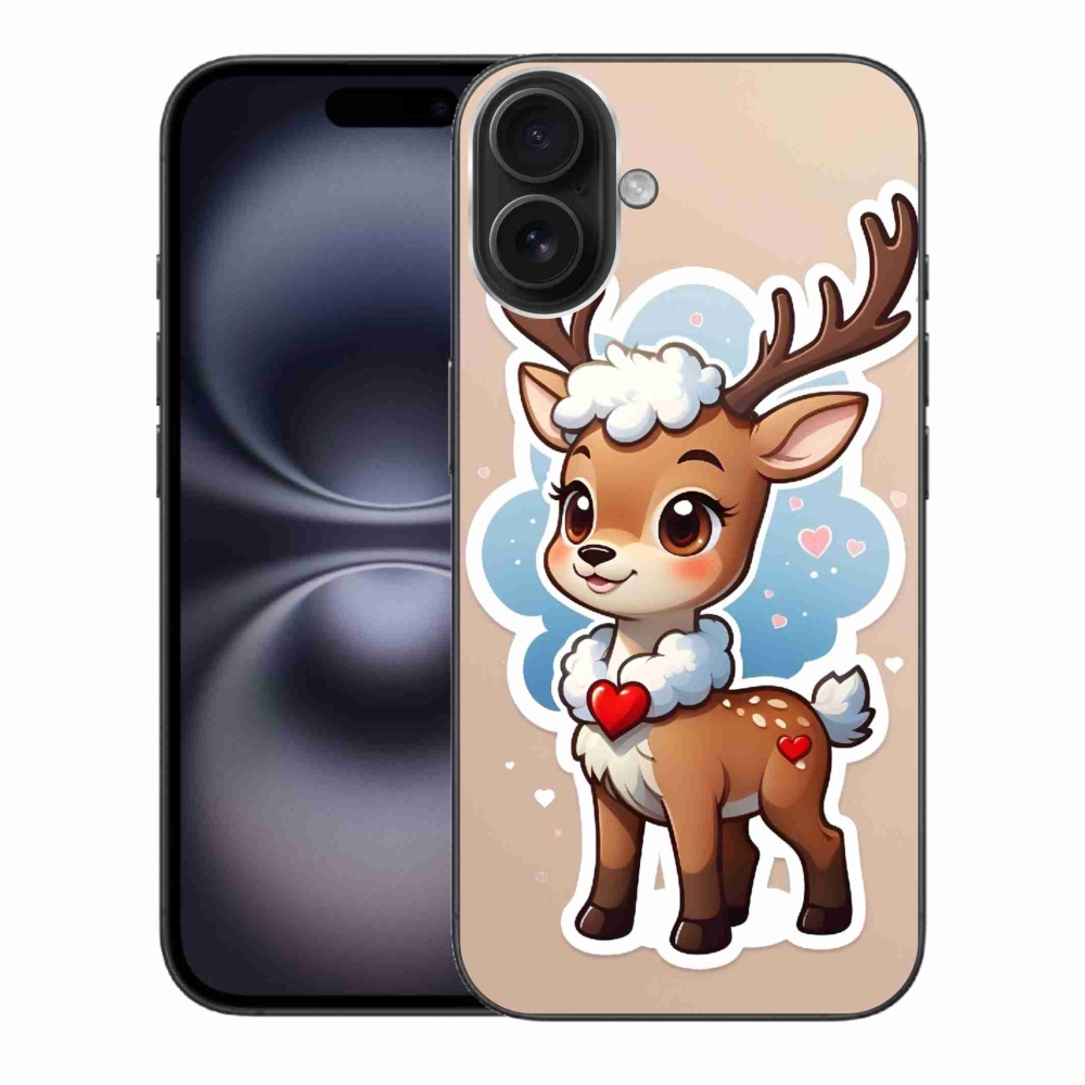 Gelový kryt mmCase na iPhone 16 Plus - kreslený sob
