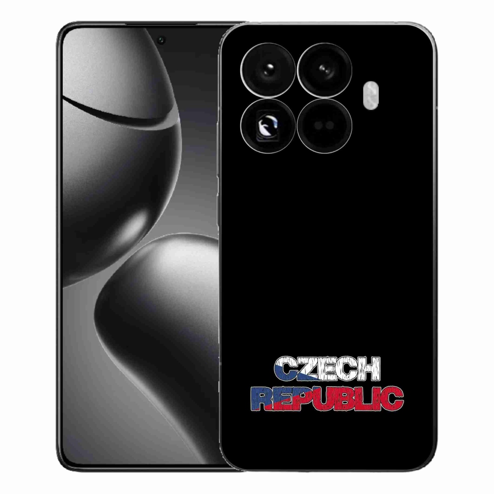Gelový kryt mmCase na Xiaomi 15T Pro - Czech Republic černé pozadí