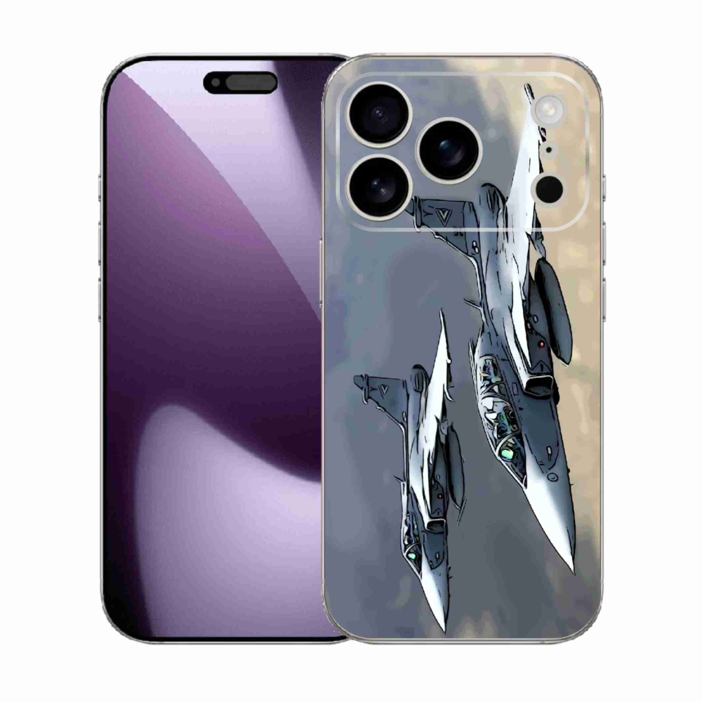 Gelový kryt mmCase na iPhone 17 Pro - stíhačky