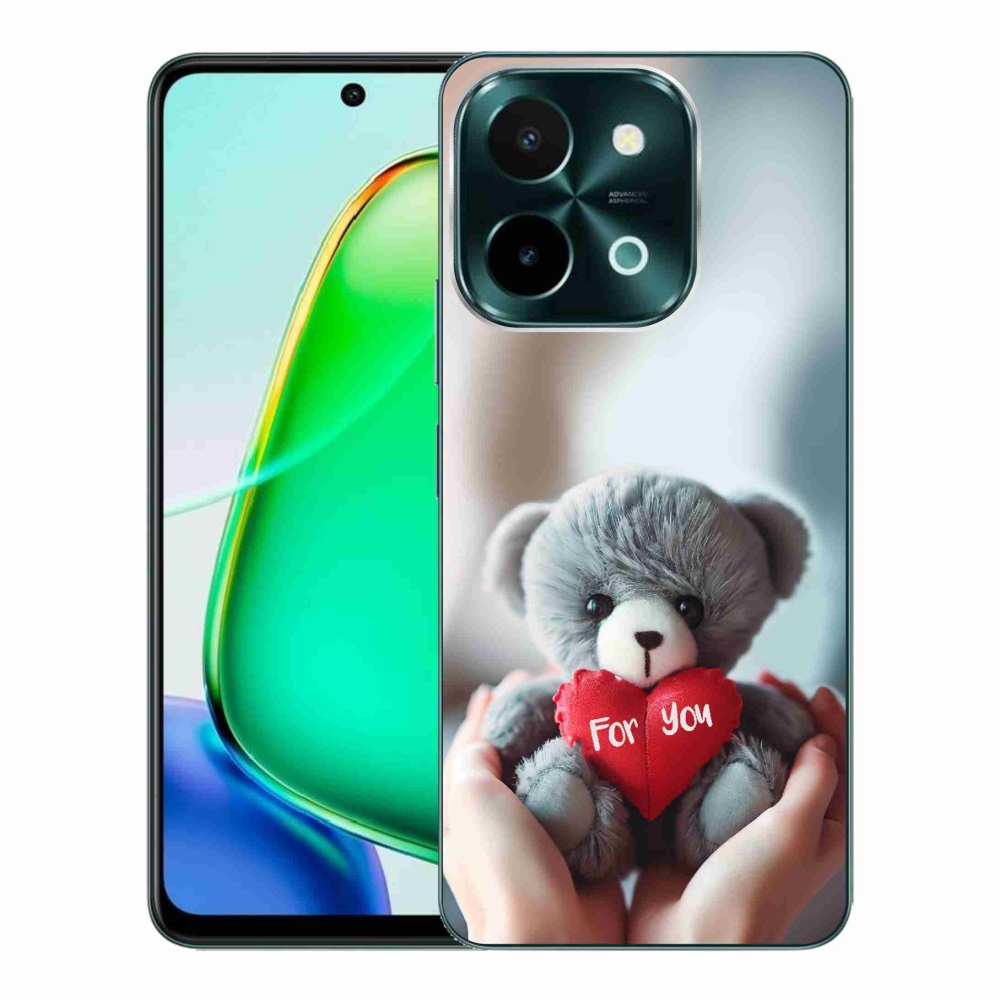 Gelový kryt mmCase na Vivo Y28 - medvídek pro zamilované