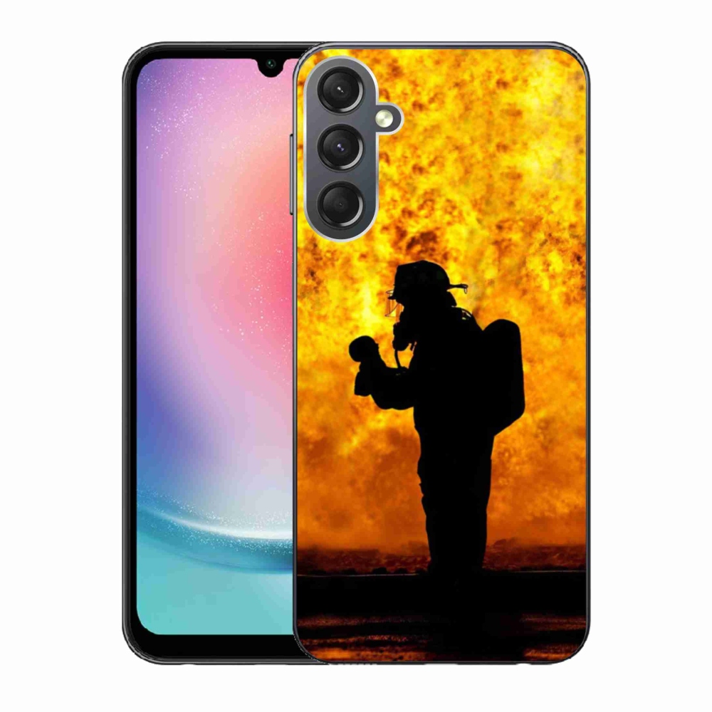 Gelový kryt mmCase na Samsung Galaxy A24 - hasič