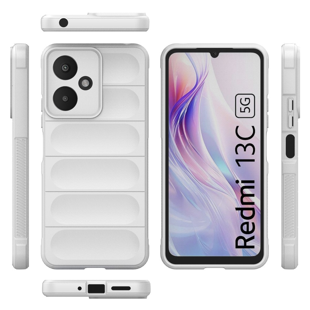 Rugg odolný gelový obal na Xiaomi Redmi 13C 5G - bílý