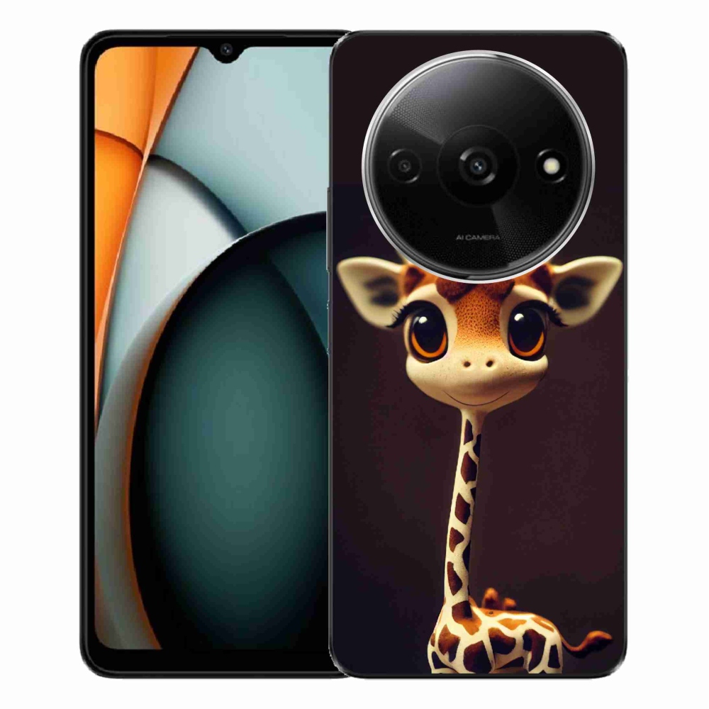 Gelový kryt mmCase na Xiaomi Redmi A3 - malá žirafa