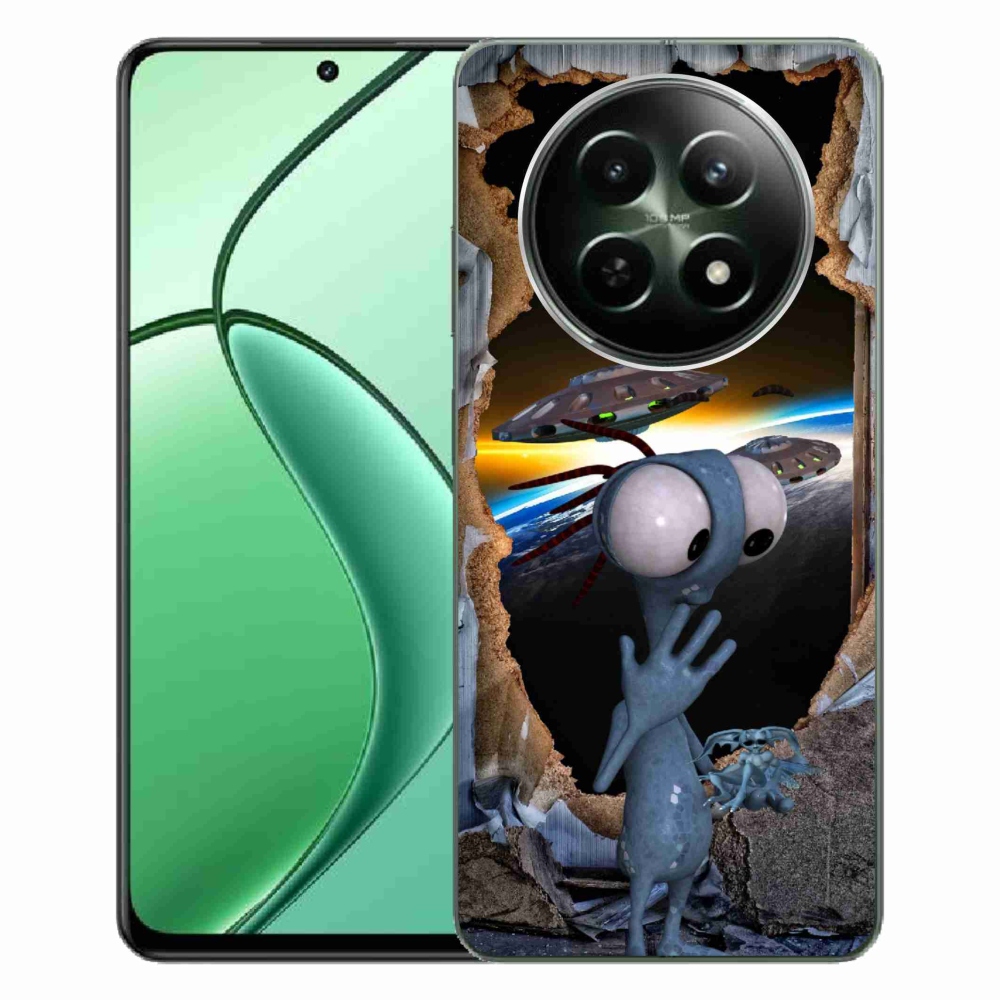 Gelový kryt mmCase na Realme 12 5G/12x 5G - mimozemšťan