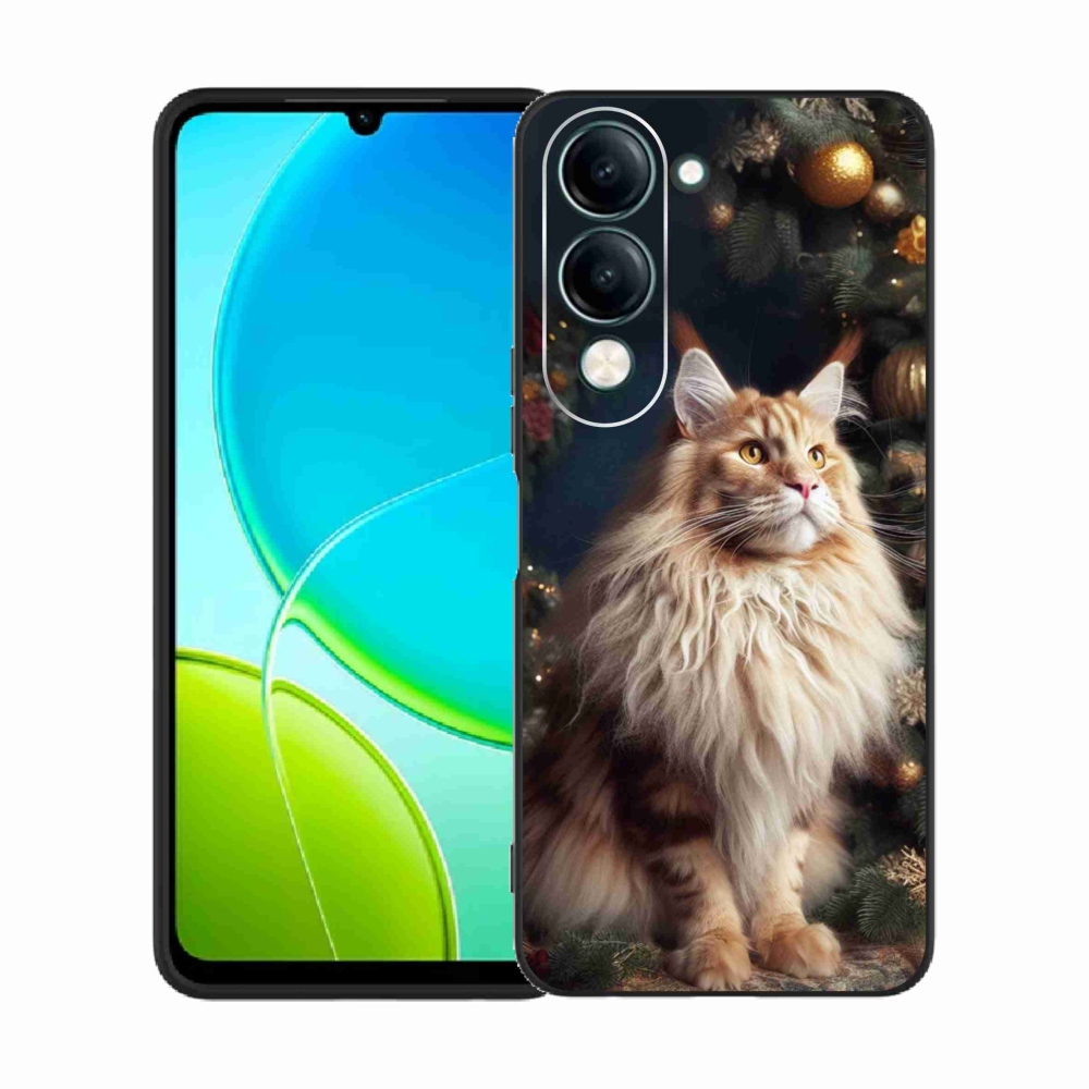 Gelový kryt mmCase na Vivo Y29s 5G - kočka u stromku