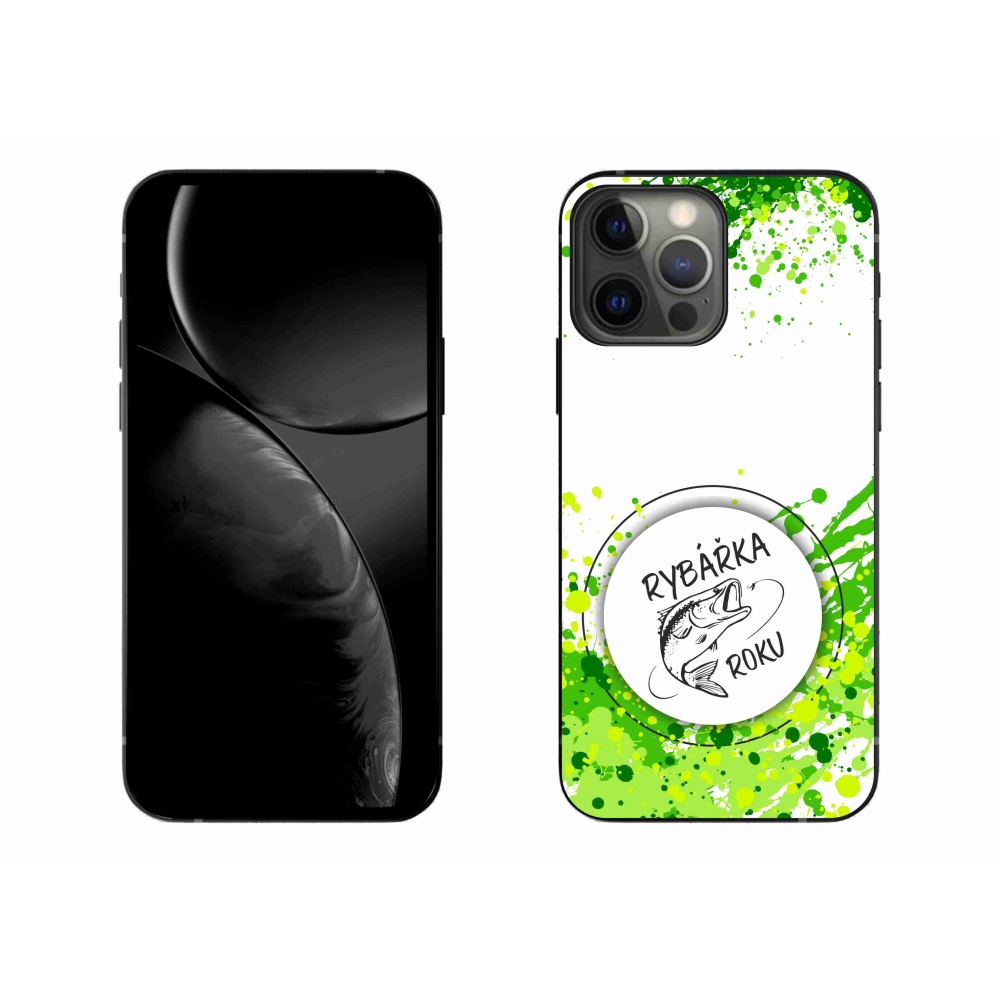 Gelový kryt mmCase na iPhone 13 Pro Max 6.7 - rybářka roku bílé pozadí