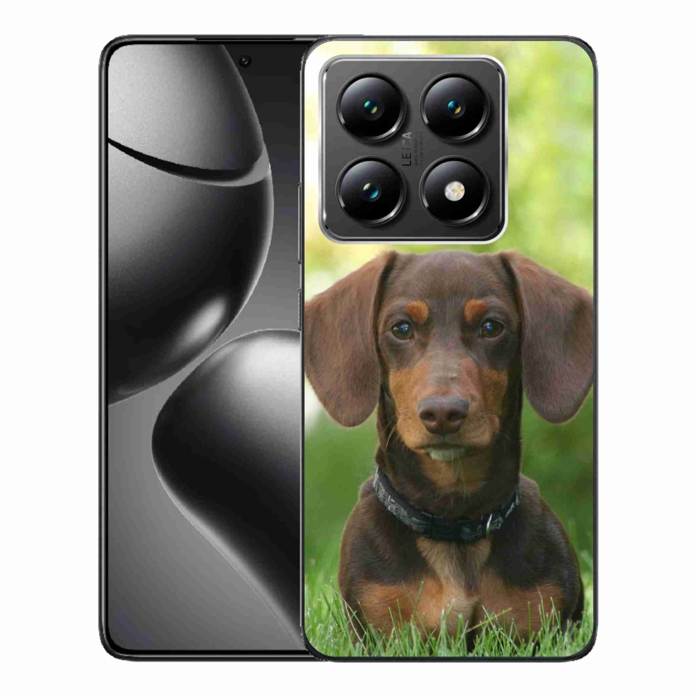 Gelový obal mmCase na Xiaomi 14T - hnědý jezevčík