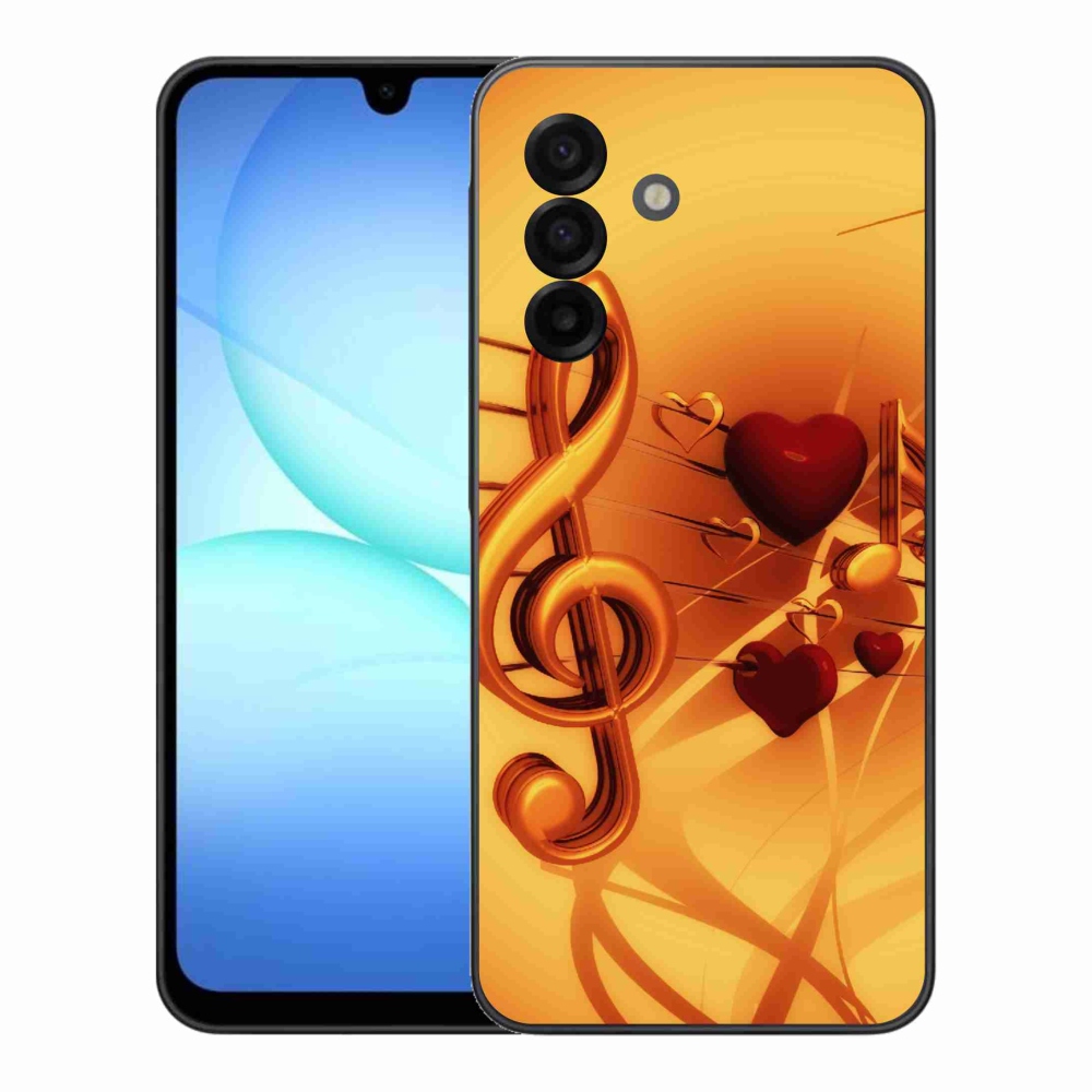 Gelový kryt mmCase na Samsung Galaxy A17 5G - noty