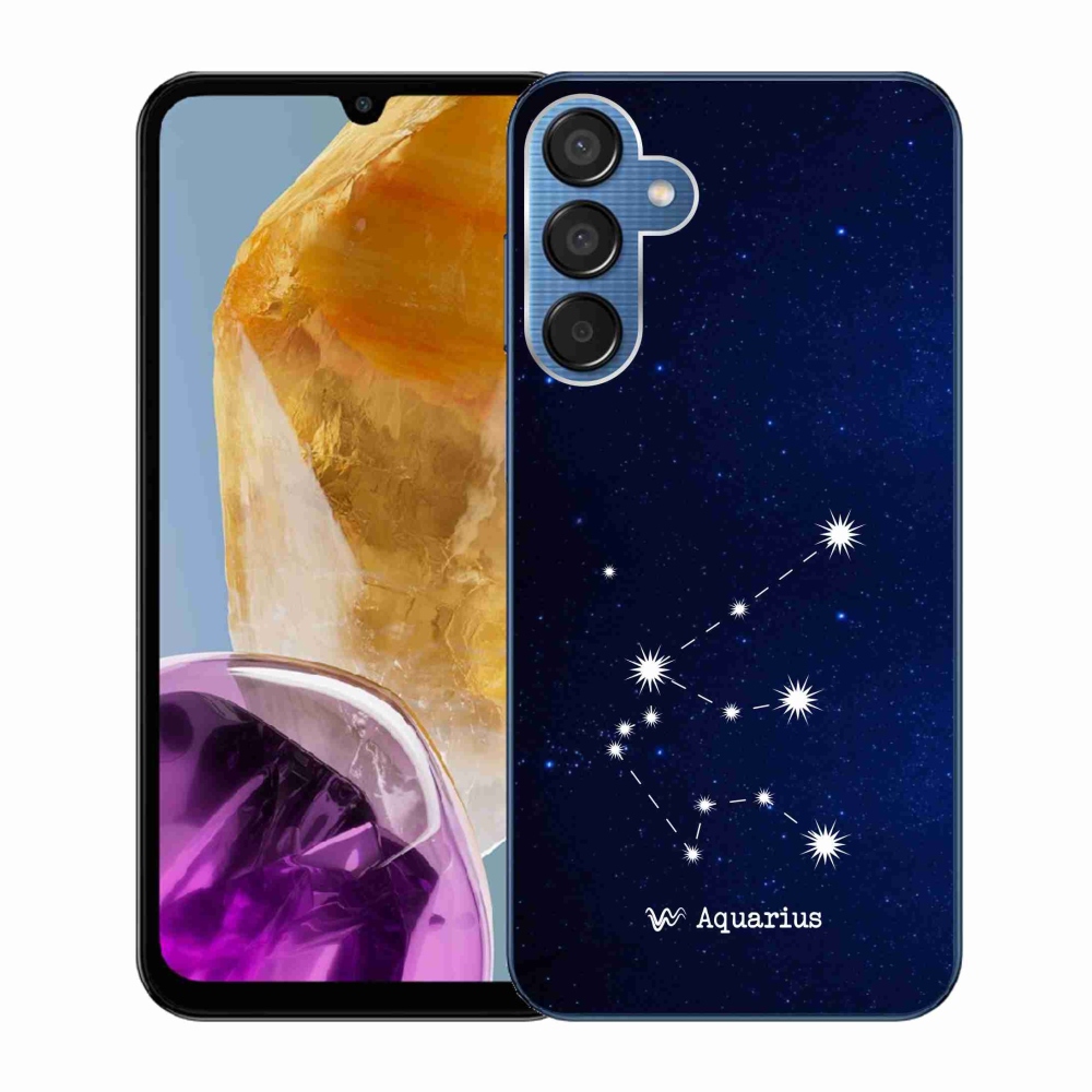 Gelový kryt mmCase na Samsung Galaxy M15 5G - souhvězdí Vodnáře