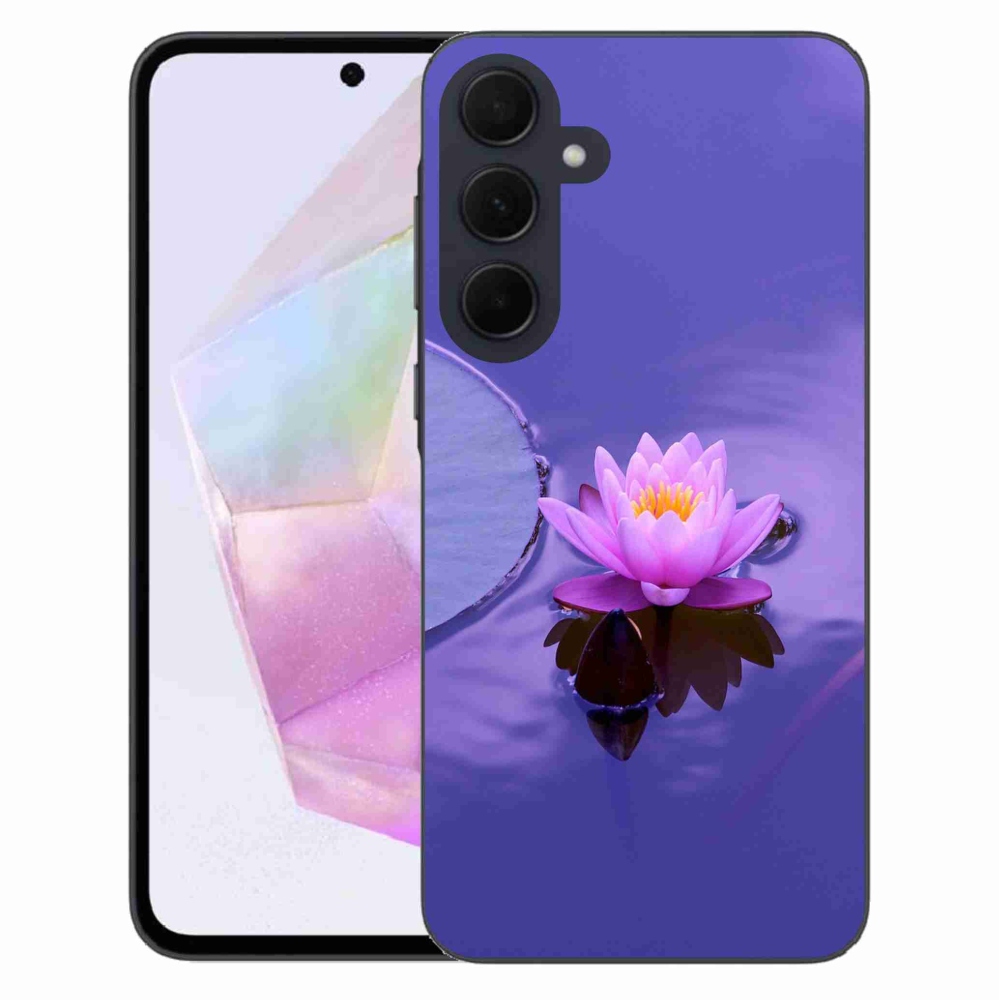 Gelový obal mmCase na Samsung Galaxy A35 5G - květ na hladině