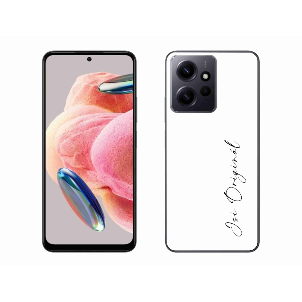 Gelový kryt mmCase na Xiaomi Redmi Note 12 4G - jsi originál bílé pozadí