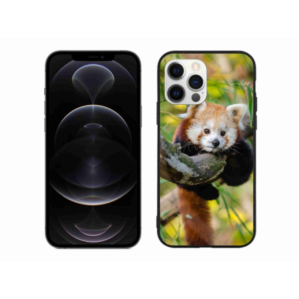 Gelový kryt mmCase na iPhone 12 Pro Max - panda červená