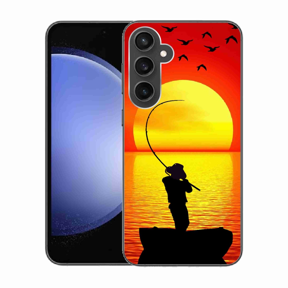 Gelový kryt mmCase na Samsung Galaxy S23 FE - rybaření