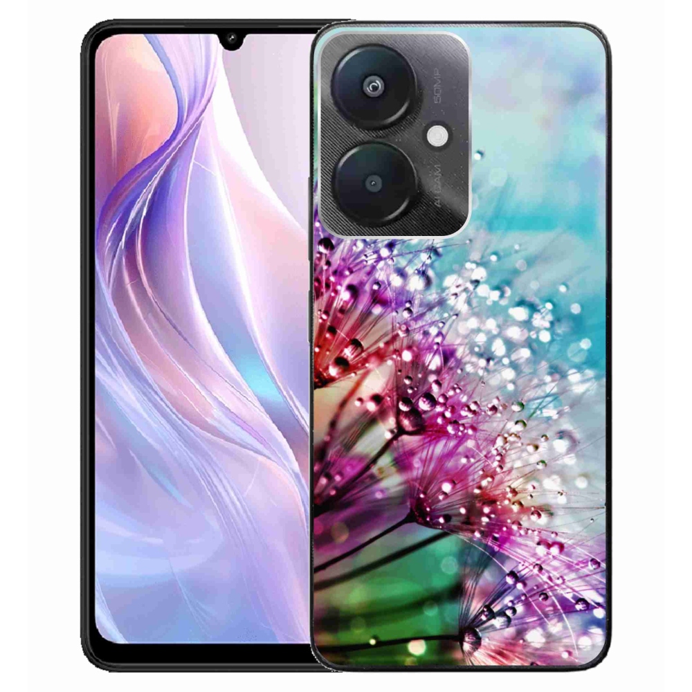 Gelový kryt mmCase na Xiaomi Redmi 13C 5G - barevné květy