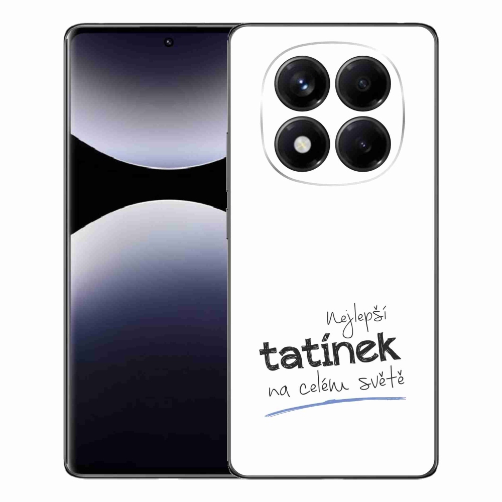 Gelový kryt mmCase na Xiaomi Redmi Note 14 Pro - nejlepší tatínek 4 bílé pozadí