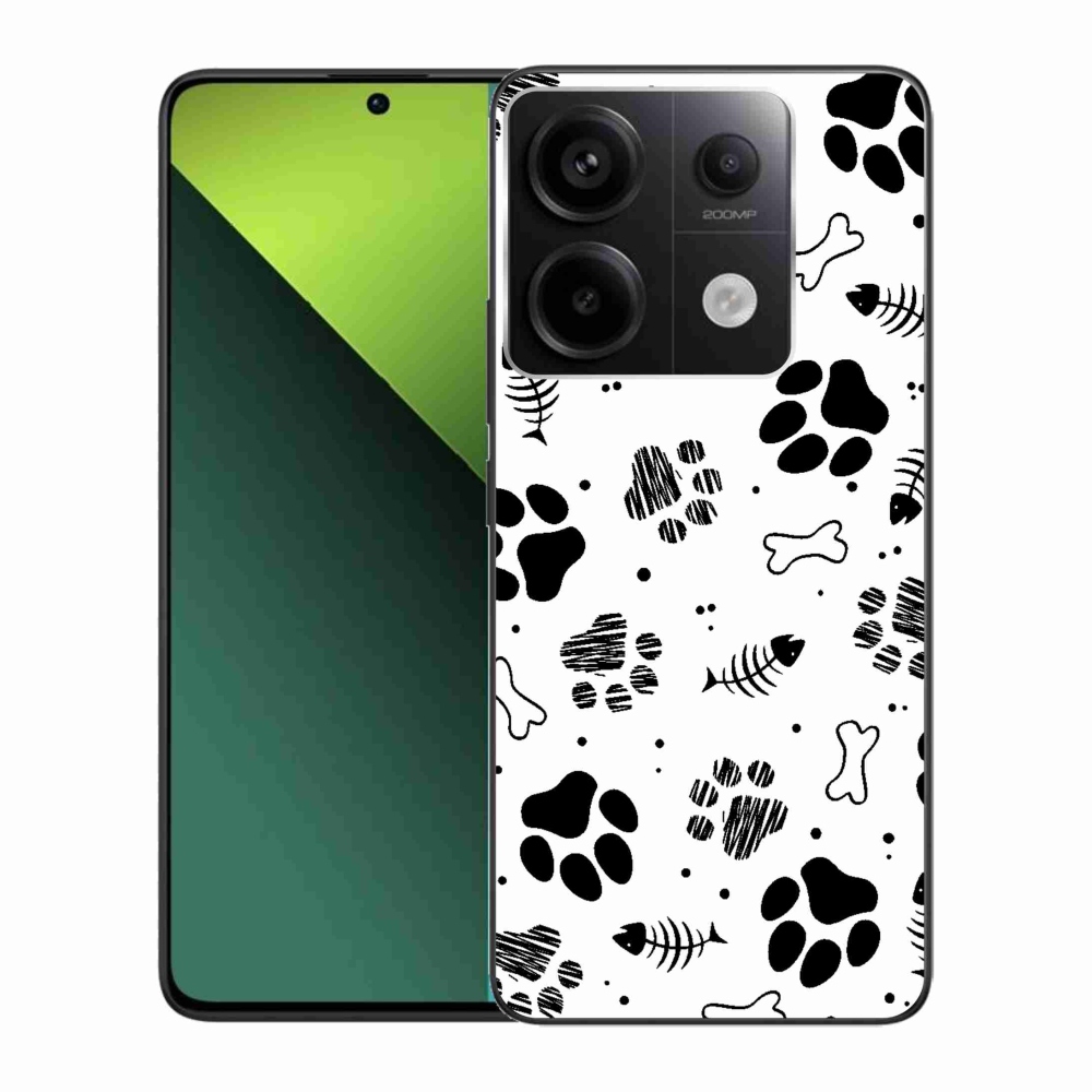 Gelový kryt mmCase na Xiaomi Redmi Note 13 Pro 5G/Poco X6 5G - psí tlapky 1