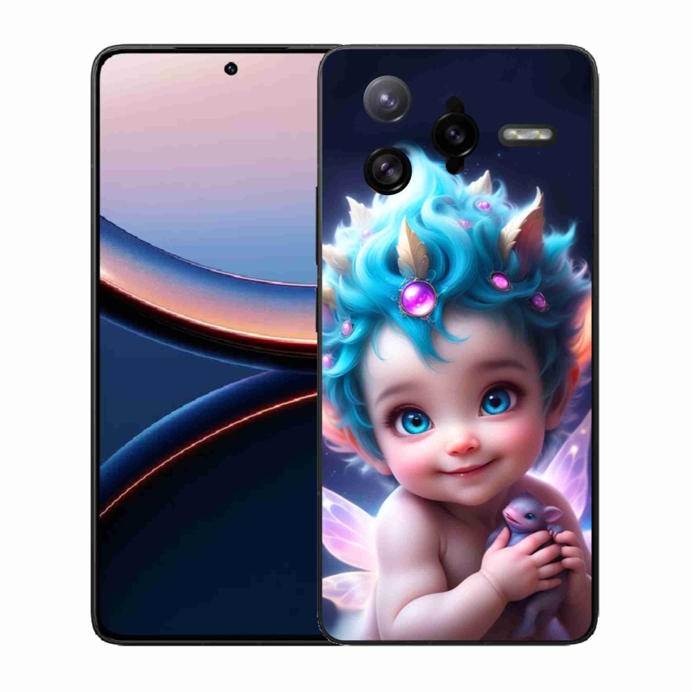 Gelový kryt mmCase na Xiaomi Poco F7 Ultra - dítě s motýlími křídly