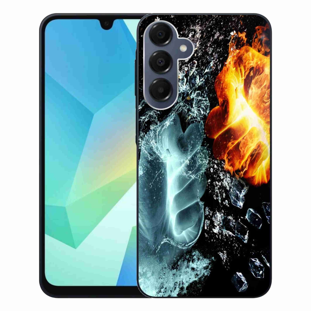 Gelový kryt mmCase na Samsung Galaxy A16 4G/5G - voda a oheň
