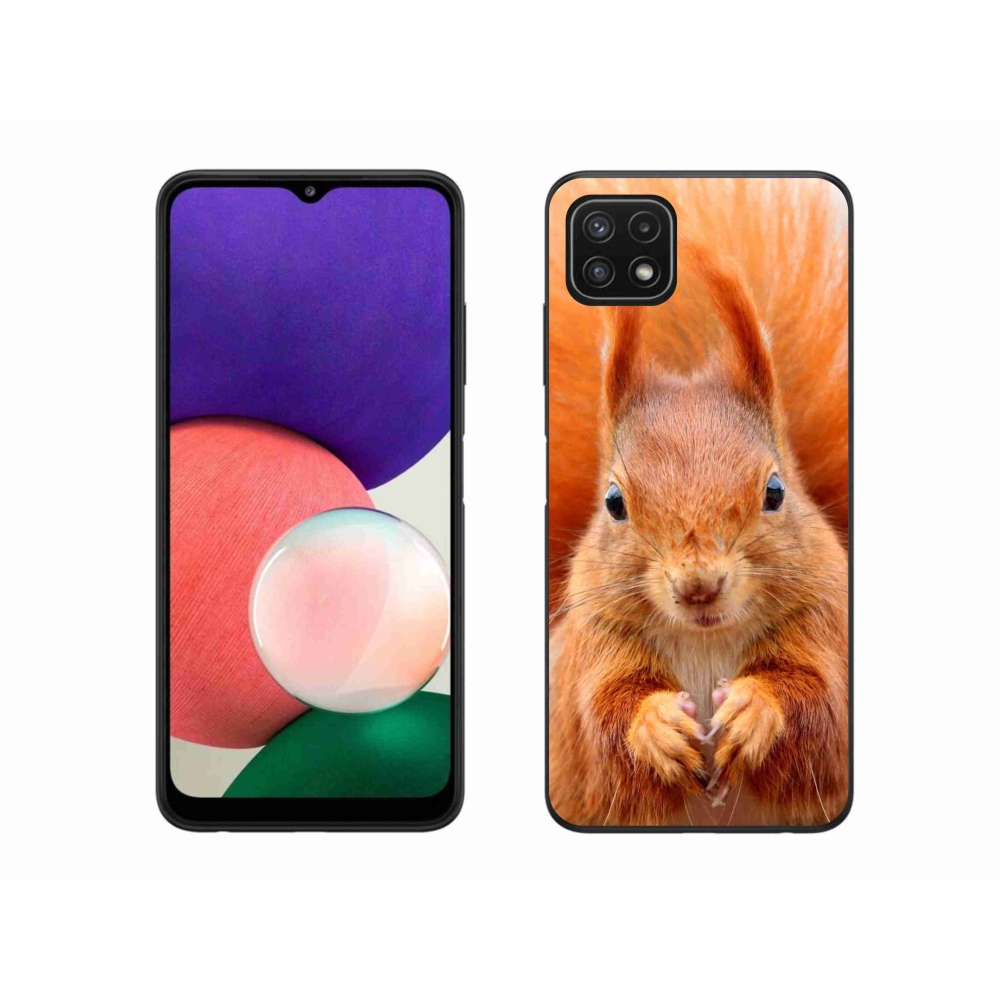 Gelový kryt mmCase na Samsung Galaxy A22 5G - veverka