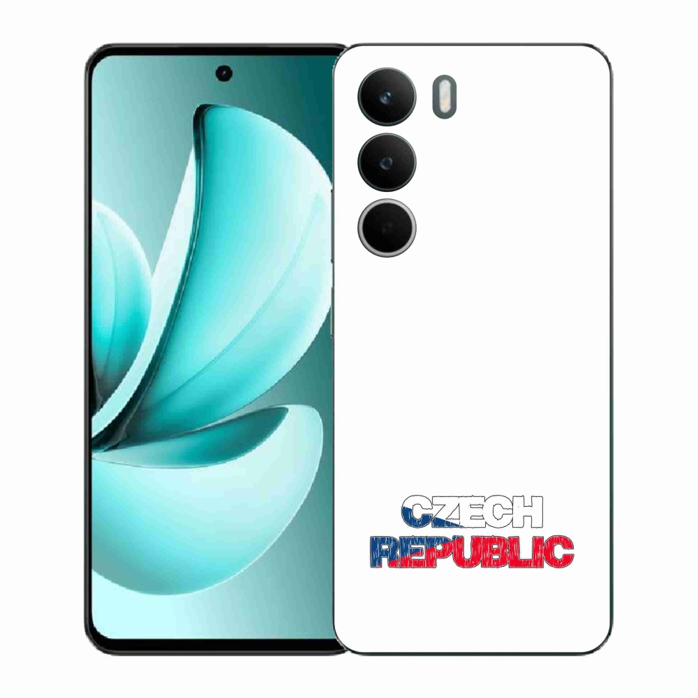 Gelový kryt mmCase na Realme C71 - Czech Republic bílé pozadí