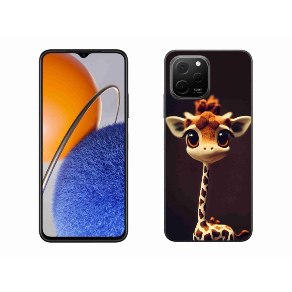 Gelový kryt mmCase na Huawei Nova Y61 - malá žirafa