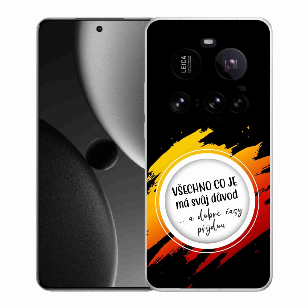 Gelový kryt mmCase na Xiaomi 15 Ultra - citát 3 černé pozadí