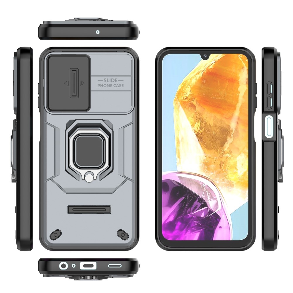Lens odolný hybridní kryt na Samsung Galaxy M15 5G - šedý