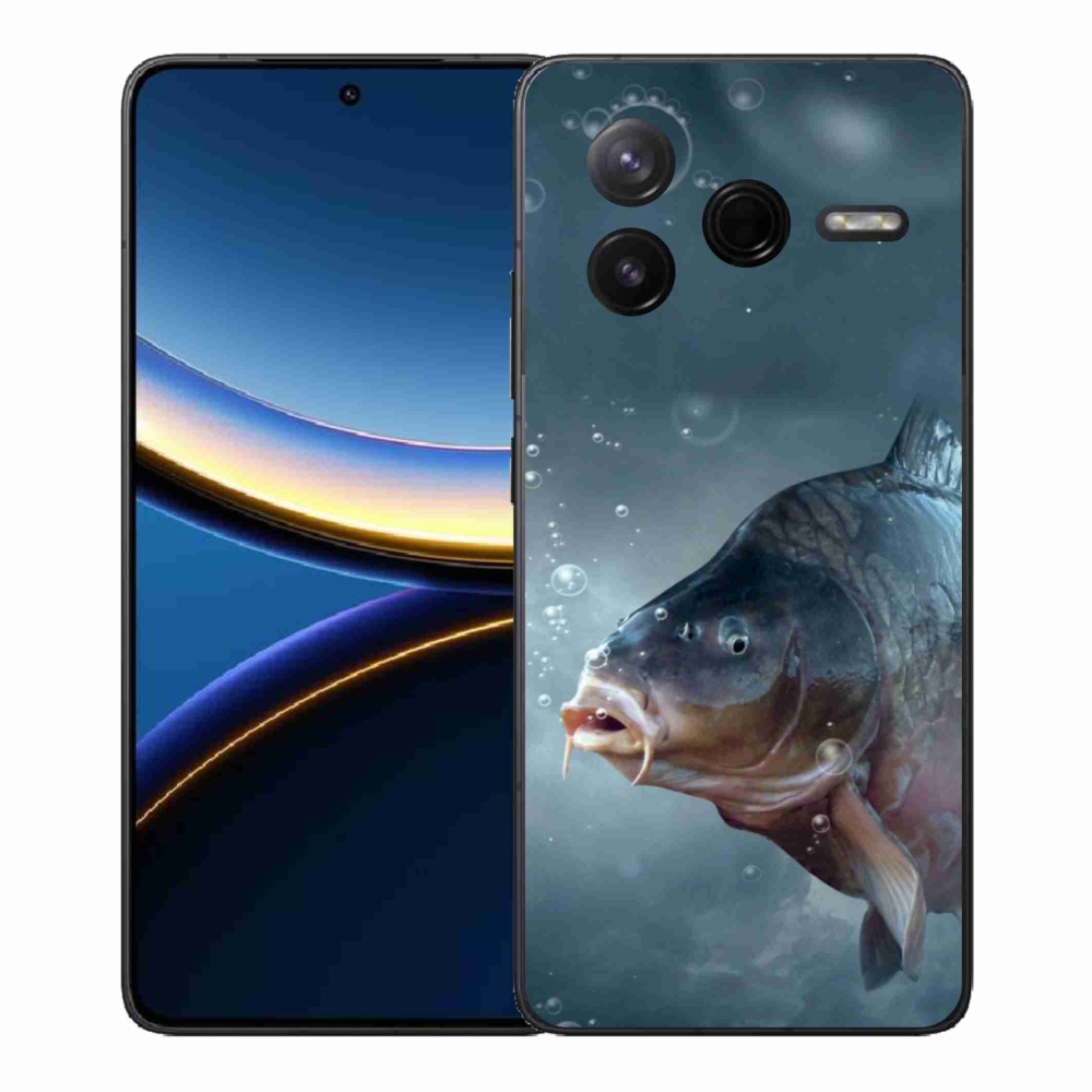 Gelový kryt mmCase na Xiaomi Poco F7 Pro - kapr a bublinky