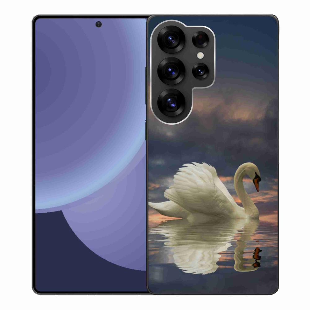 Gelový kryt mmCase na Samsung Galaxy S25 Ultra - labuť