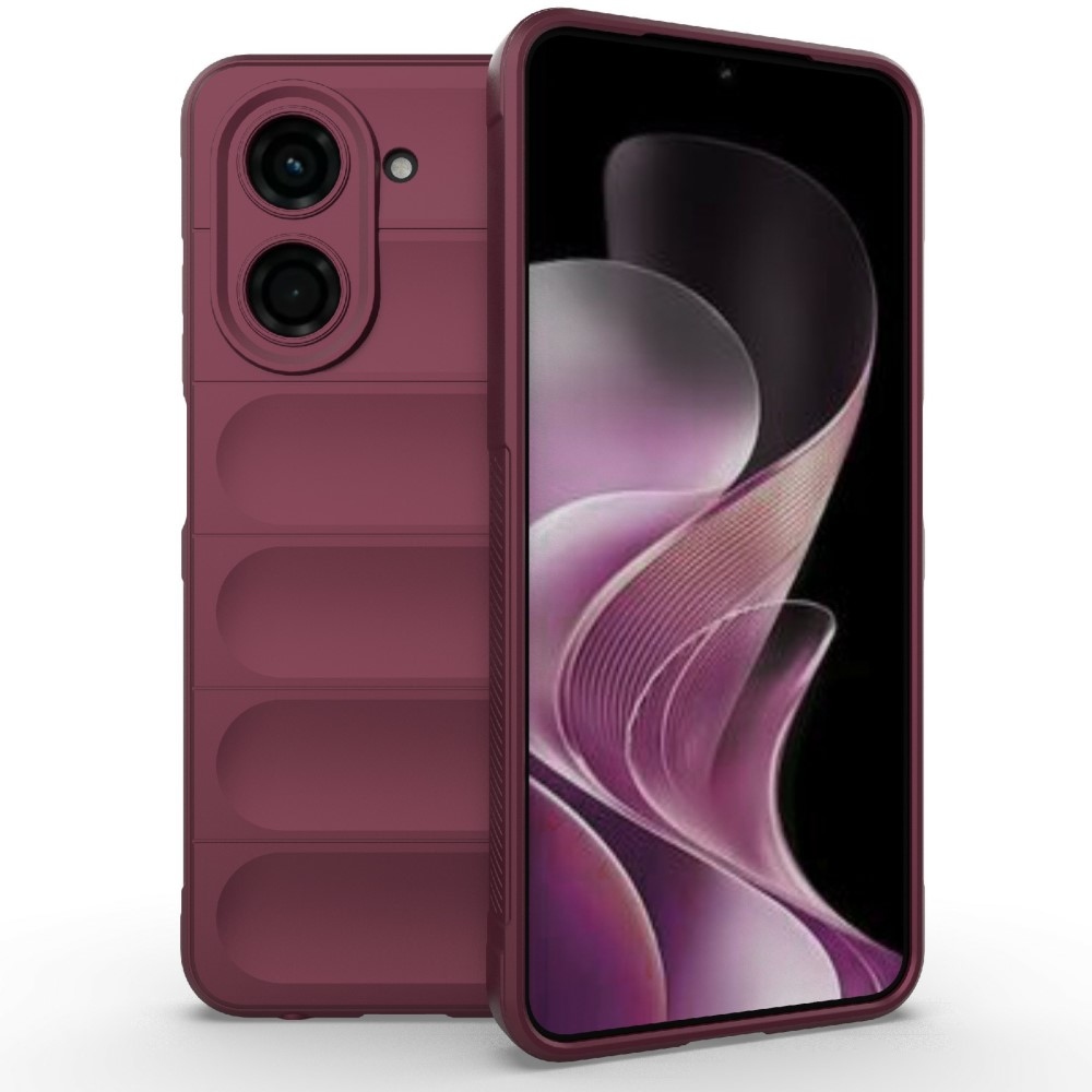 Rugg odolný gelový obal na Xiaomi Redmi A5 (171.7x77.8x8.3mm) - vínový