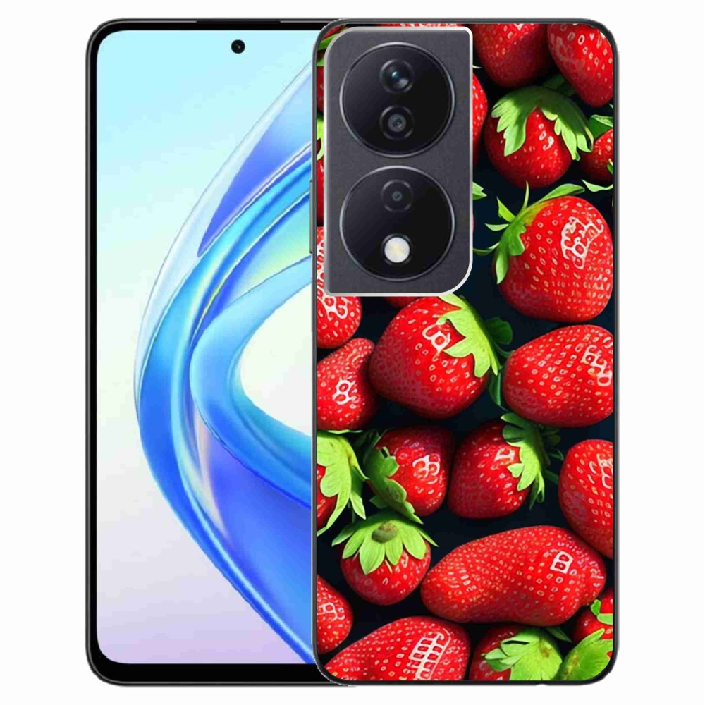 Gelový kryt mmCase na Honor X7b/Honor 90 Smart - jahody