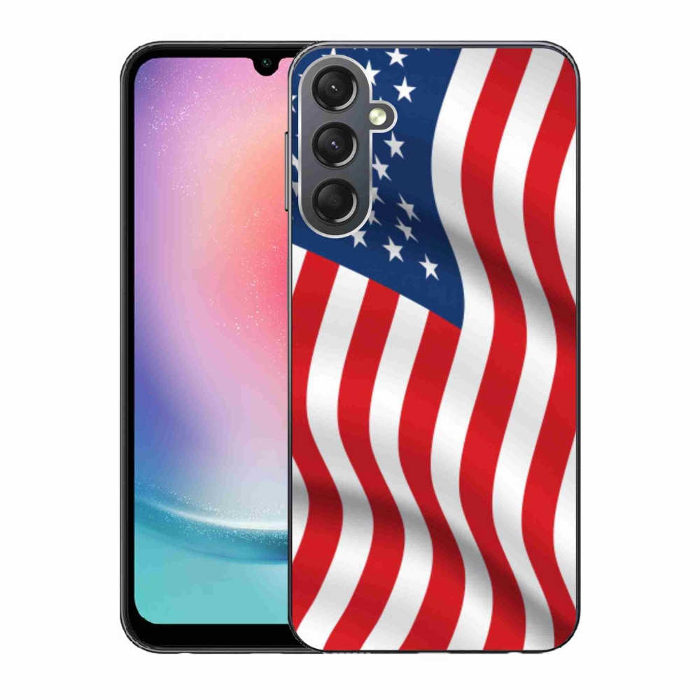 Gelový kryt mmCase na Samsung Galaxy A24 - USA vlajka