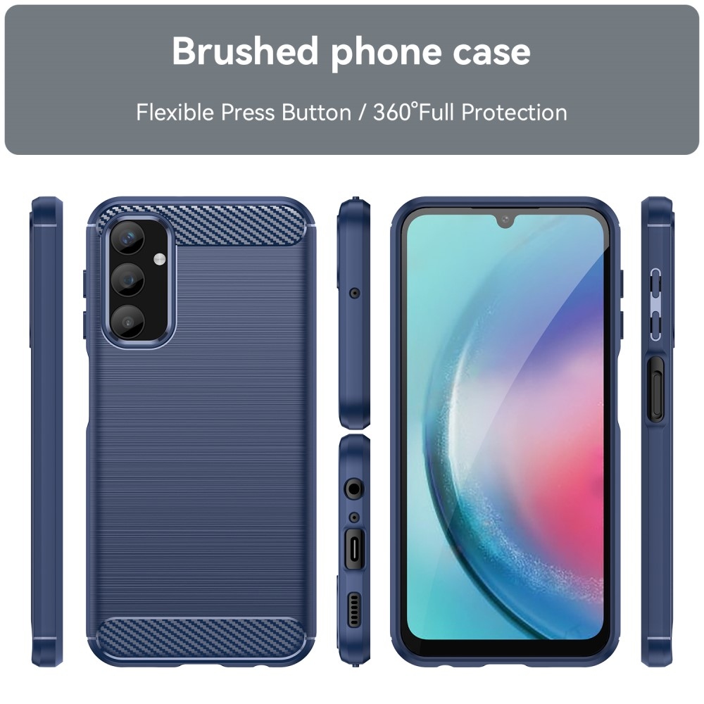 Carbon odolný gelový obal na Samsung Galaxy A25 5G - modrý