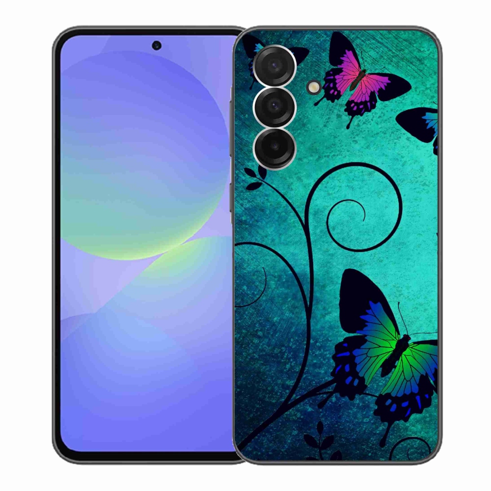 Gelový kryt mmCase na Samsung Galaxy A36 5G - barevní motýli