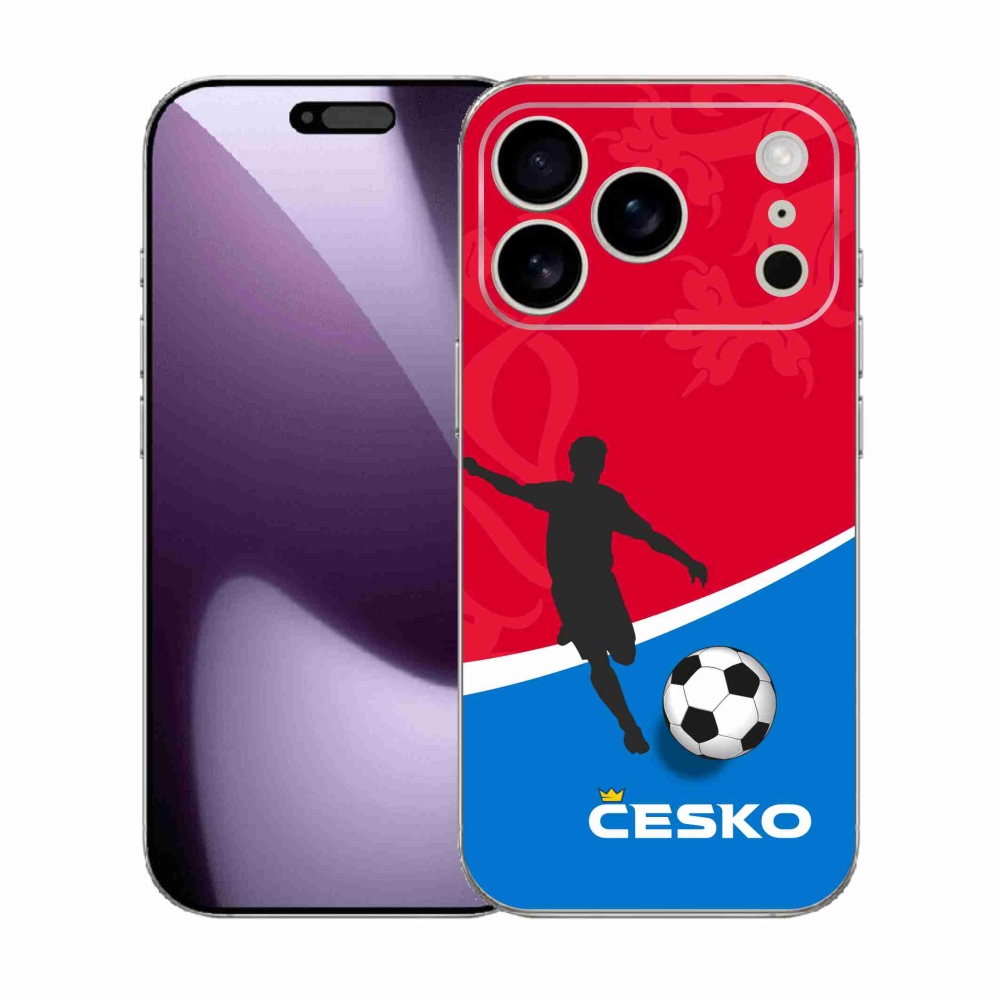 Gelový kryt mmCase na iPhone 17 Pro - fotbal Česko