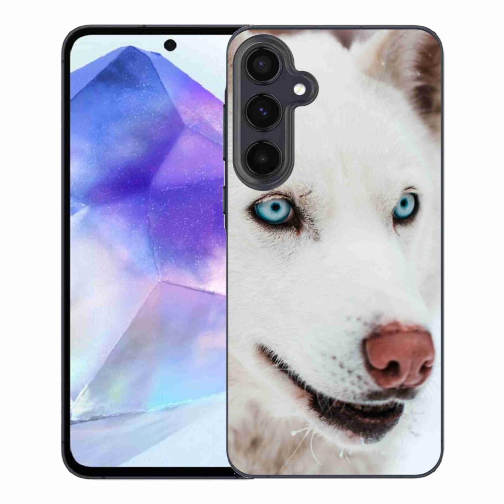 Gelový obal mmCase na Samsung Galaxy A55 5G - psí pohled