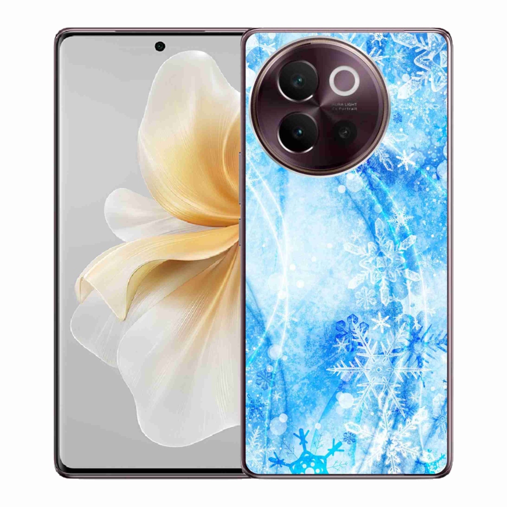Gelový kryt mmCase na Vivo V40 Lite 5G - sněhové vločky
